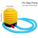 Nožní pumpa na nafukování míčů a lehátek 10,5x10 cm s hadicí 100 cm pro snadné a rychlé huštění sportovních a plážových potřeb 2