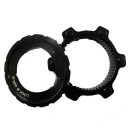 Nucă centrală pentru frâne cu disc de 44 mm 16 caneluri pentru sistemul Center Lock diametru interior 30,9 mm neagră pentru biciclete 1