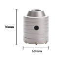 Nucleo di perforazione 60×70 mm corona cava in metallo per la perforazione di fori di grande diametro nei materiali da costruzione 2