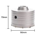 Nucleo di perforazione 90×70 mm corona cava in metallo per la perforazione di fori di grande diametro nei materiali da costruzione 2
