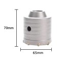 Nucleu de foraj 65×70 mm coroană goală din metal pentru forarea orificiilor de mari dimensiuni în materiale de construcție 2