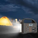 Núdzová solárna powerbanka na kempovanie Prenosná solárna elektráreň 24000 mAh 100 W LiFePO4 batéria Odolný generátor s LED svetlom a LCD displejom 16 2