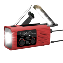 Núdzové rádio so svietidlom a powerbankou Prenosné rádio AM/FM Bezdrôtové rádio LED svietidlo Powerbanka Multifunkčné rádio Vodeodolné 13,5 x 5,8 x 6,8 cm 1