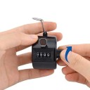 Numărătoare mecanică cu degete din 4 cifre, numărătoare manuală din plastic pentru sport și călătorii, ușor și convenabil 3