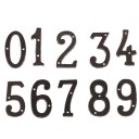 Número de hierro decorativo 1