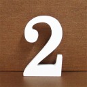 Número de madera decorativo 3