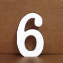 Número de madera decorativo 7