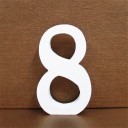Número de madera decorativo 9