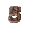 Números decorativos em madeira C474 5