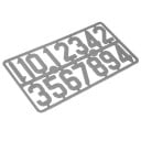 Numérotation des ruches Ensemble de chiffres en plastique de 0 à 9 sur cadre Chiffres avec trous pour fixation Numérotation claire des ruches 3
