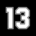 Nummer 13 autosticker 3