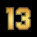 Nummer 13 autosticker 5