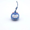 Nyckelring 8 cm Japansk lyckokatt Maneki Neko Koppardekoration Talisman för lycka till nycklar Ryggsäck Handväska 6