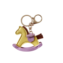 Nyckelring Hoppande Häst 7 x 6 cm Konstläder Dekorativ Nyckelring för Väska Ryggsäck Söt Modeaccessoar Present 8