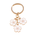 Nyckelring Zinklegering Blommotiv Metallnyckelring för nycklar väska ryggsäck Elegantisk dekorativt tillbehör 2
