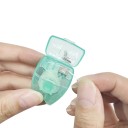 Nyckelringsset med tandtråd 30 st 15 m per styck plastfodral med ring flerfärgad bärbar fodral för munhygien 2