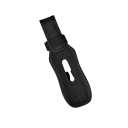 Nylon etui til fiskestangholder beskyttende cover 8,3 x 27 cm holdbart materiale sort fiskeredskab til opbevaring 1