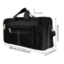 Nylon rejsetaske 58 x 22 x 30 cm Let skuldertaske med 80 cm rem Sammenfoldelig sportstaske Bilbagage til ture og weekender 2