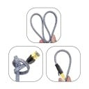 Nylonem opletený 40Gbps kabel Cat8 LAN 20 m plochý RJ45 stíněný černo-žlutý pro PC, modem, notebook, router a PS5 2