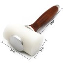 Nylonipäällysteinen käsityövasara 19 x 8 x 5 cm Puukahva Nahka- ja materiaalinleikkaamiseen ja -muotoiluun 2