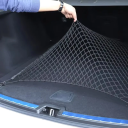 Nylonová černá síť do kufru auta 70 x 70 cm pružná až 105 x 105 cm Upevňovací elastická síť na zavazadla Organizér nákladu 3