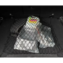 Nylonová čierna sieť do kufra auta 70 x 70 cm pružná až 105 x 105 cm Upevňovacia elastická sieť na zavazadlá Organizér nákladu 2