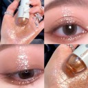 O ombre à paupières liquide scintillante Haute brillance Effet nacré Sèche rapidement Éclaircissant scintillement Maquillage longue tenue 6