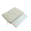 Obal na notebook měkký prošívaný na zip 34,5 x 24,5 cm textilní pouzdro na MacBook Pro 14 palců do batohu i aktovky do školy i práce 3