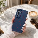 Obal na Samsung Galaxy S25 Ultra s motívom čerešní Silikónový kryt s ochranou fotoaparátu Ochranné puzdro na mobil S25 Ultra Na každý deň 15