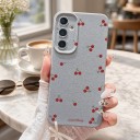 Obal na Samsung Galaxy S25 Ultra s motívom čerešní Silikónový kryt s ochranou fotoaparátu Ochranné puzdro na mobil S25 Ultra Na každý deň 23