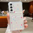 Obal na Samsung Galaxy S26 s držiakom na kartu Jemné vzory Zpevnené rohy Ohebné TPU púzdro Kryt s kapsou na mobil 16