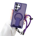 Obal na Samsung Galaxy S26+ S magnetickým nabíjaním Vyklápací stojan a šnúrka na zápästie Kryt na mobil s poutkom 12