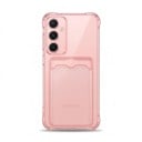 Obal na Samsung Galaxy S26+ Silikonový průhledný kryt S přihrádkou na platební kartu Zesílené rohy Pouzdro na telefon 9