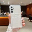Obal na Samsung Galaxy S26 Ultra Silikónový priehľadný kryt S priehradkou na kartu Zosilnené rohy Puzdro na telefón 6