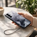 Obal na Samsung Galaxy S26 Ultra so šnúrkou na ruku Mramorový dizajn Ohebné TPU puzdro Kryt do mesta i na výlety 8