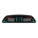 OBD Head-up-display 17 x 8 x 6 cm Speedometer Omdrejningstæller Brændstofforbrug Vandtemperatur Spænding Køretidsalarm Overhastighed Træthed 1