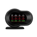 OBD2 HUD F9 Ajotietokone Digitaalinen nopeusmittari 12,2 x 9 cm LCD-näyttö 9 näyttötilaa Lämpötila Polttoaineenkulutus Jännite Hälytys Imukuppi Jalusta 2