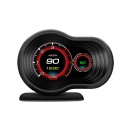 OBD2 HUD F9 On-Board Computer Digital Speedometer 12.2 x 9 cm LCD Display 9 Display Modes Temperature Fuel Consumption Voltage Alarm Suction Cup Stand 3