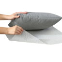 Obdĺžniková protiskluzová podložka 40 × 60 cm, penová sieť z PVC, biela, dá sa pristrihnúť, do šuplíka, na nočný stolík aj pod sitká 5