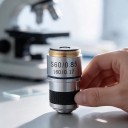 Obiectiv de microscop 60x argintiu cu optică achromatică și apertură 0,85 pentru microscop biologic și distanță conjugată de 185 mm 2