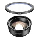 Obiettivo macro per mobile 100 mm con filtro a stella 37 mm e clip universale Nero per foto dettagliate di gioielli, luci e natura 1