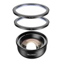 Obiettivo macro per mobile 100 mm con filtro polarizzatore CPL e filtro a stella 37 mm con clip Nero per foto dettagliate di gioielli e natura 1