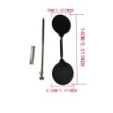 Objetivo de entrenamiento giratorio de 14 cm 3 mm, objetivo redondo de acero de doble cara 360°, montaje en pared, árbol, uso interior 2