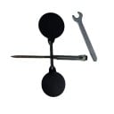 Objetivo de entrenamiento giratorio de 14 cm 3 mm, objetivo redondo de acero de doble cara 360°, montaje en pared, árbol, uso interior 3