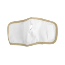 Obklad na zápěstí pro zábaly s ricinovým olejem na bolesti kloubů rozměr 28 x 13,5 cm uchycení na suchý zip béžový textilní návlek na ruku 1