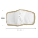 Obklad na zápěstí pro zábaly s ricinovým olejem na bolesti kloubů rozměr 28 x 13,5 cm uchycení na suchý zip béžový textilní návlek na ruku 2