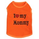 Oblek pre mačku I LOVE MY MOMMY, I LOVE MY DADDY 6