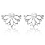 Obojstranné náušnice - Krídelká s perlou J1403 2