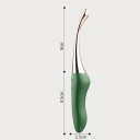 Obojstranný vibrátor 17,5x2,5 cm s dvoma odlišnými koncami a ergonomickou vrúbkovanou rukoväťou diskrétne balenie 2