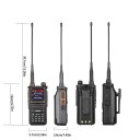 Obousměrná radiostanice Radtel RT-470X 256 kanálů 5 W dosah 1 až 5 km baterie 2600 mAh USB-C barevný displej černá na výlety 4